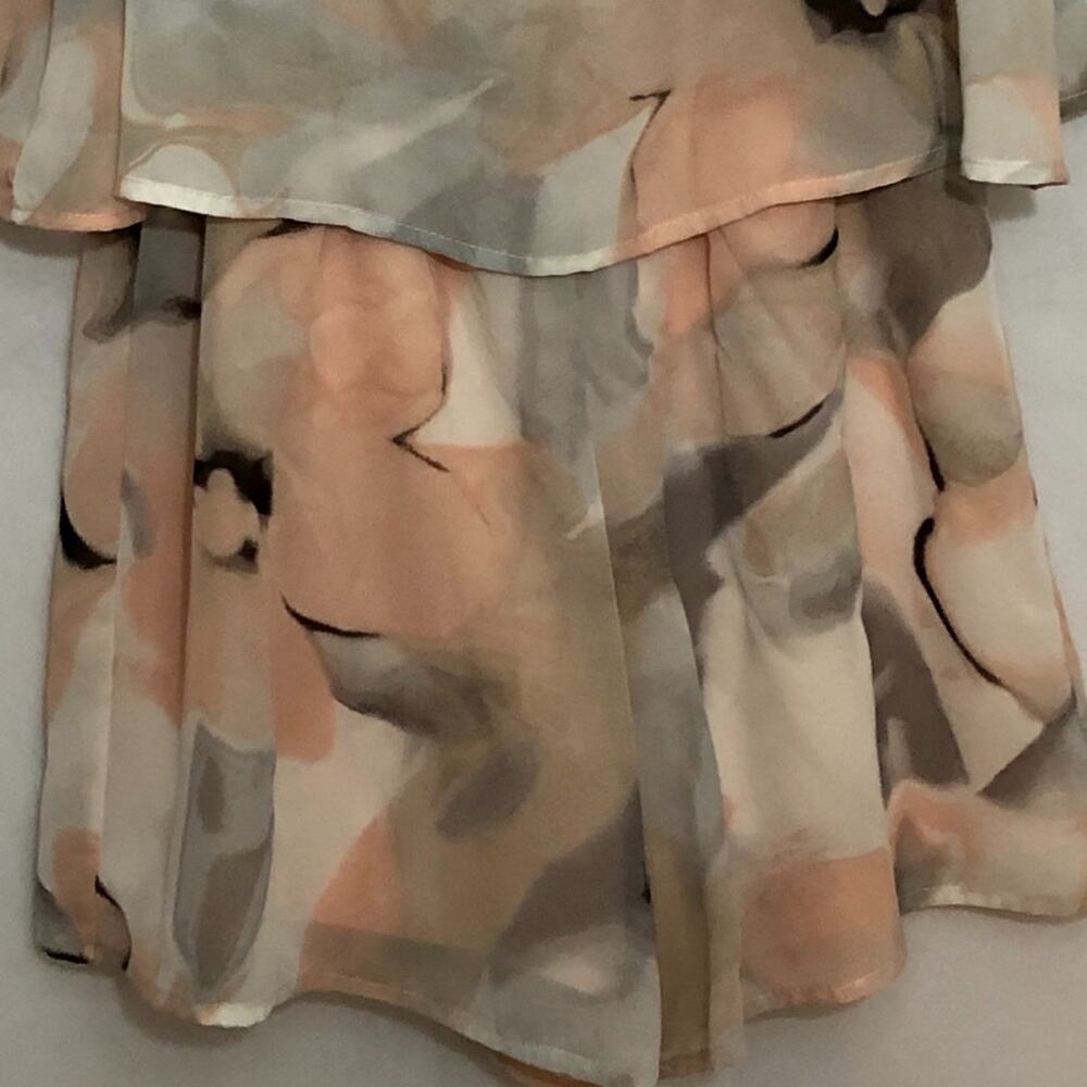 Mimi Chica Pink Gray & White Smoke Pattern Sleeveless Floral Romper Small - Picture 2 of 7
